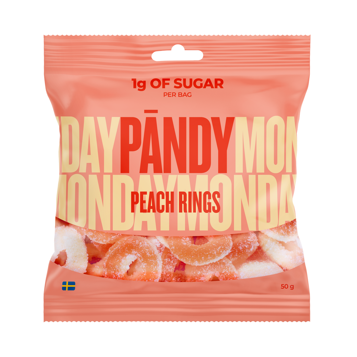 Pandy Peach Rings 50g