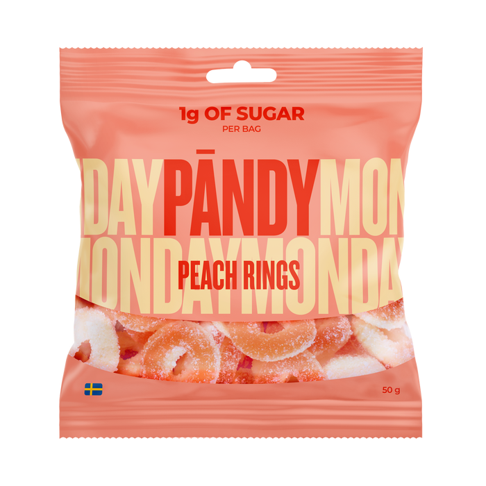 Pandy Peach Rings 50g